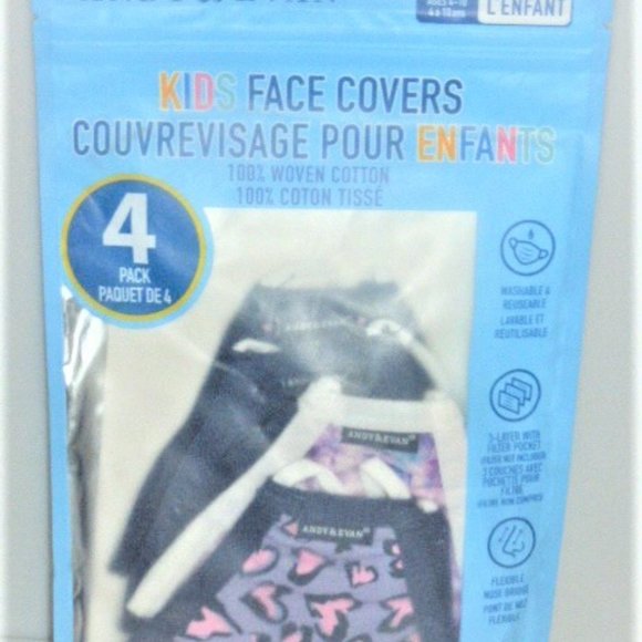 8x Pack of Kids FACE COVERS Kids Face MASK 3 LAYER PROTECTION Filter Poc… - Picture 2 of 3